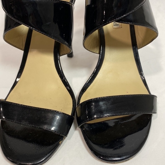 Charles David black open toe sandal leather cross strap ankle - Picture 10 of 12